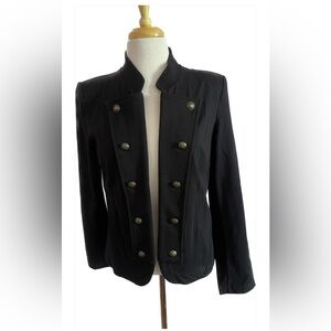 Tommy Hilfiger Black Military-Style Blazer